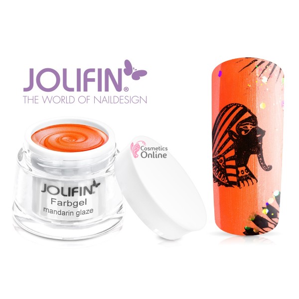Gel UV Jolifin cu sidef Mandarin Glaze 5 ml